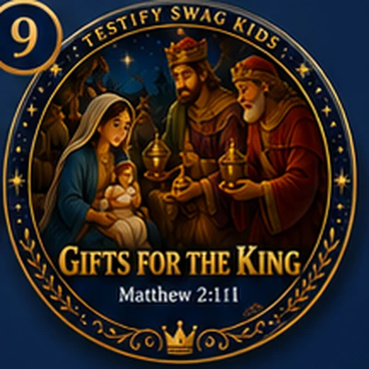 Gifts for the King — Nativity story magnet