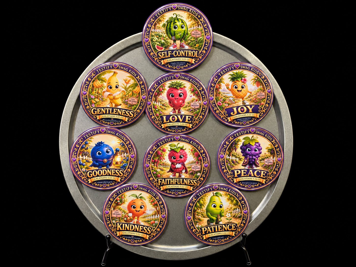 Bloom Kingdom — Fruit of the Spirit magnet set for kids by Testify Swag Kids