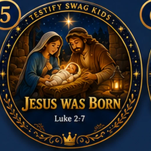 Jesus Was Born — Nativity story magnet