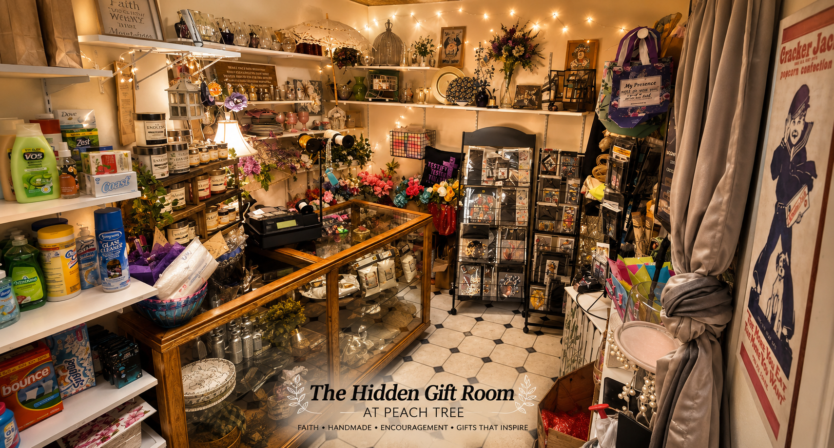 The Hidden Gift Room at Peach Tree — intimate by-appointment bouquet bar in Yakima
