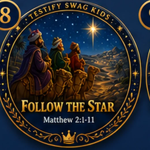 Follow the Star — Nativity story magnet