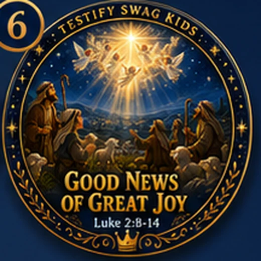 Good News of Great Joy — Nativity story magnet