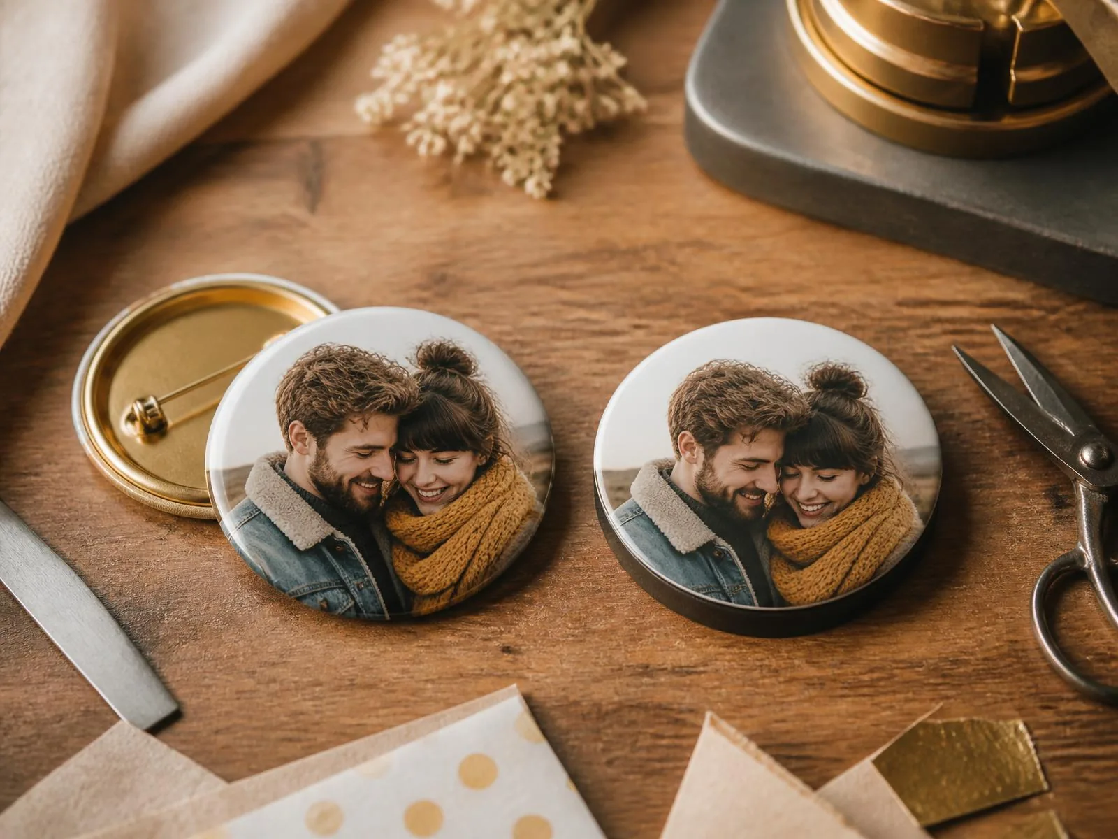 Custom Photo Buttons vs. Photo Magnets: Which Keepsake Belongs Where — TSO Custom Keepsakes